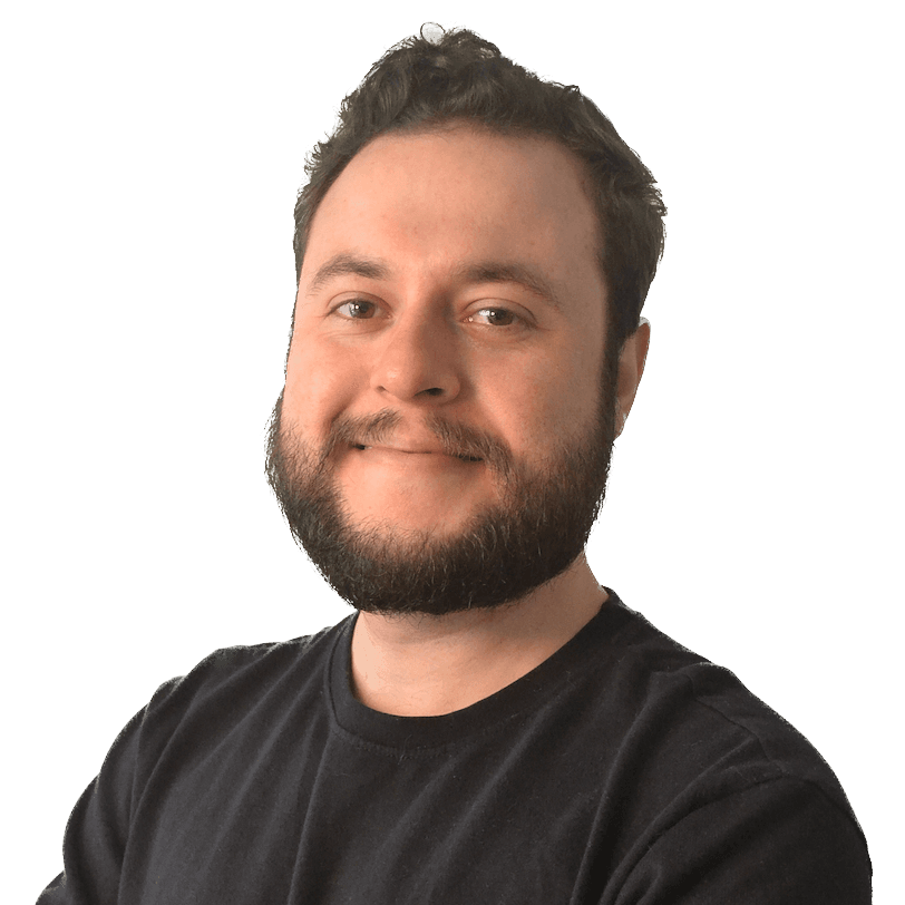 Picture of the author with a serious yet welcoming expression.
